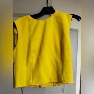 Bright Yellow Sleeveless Top